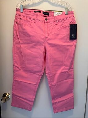 Charter Club Bright Pink Cropped Jeans